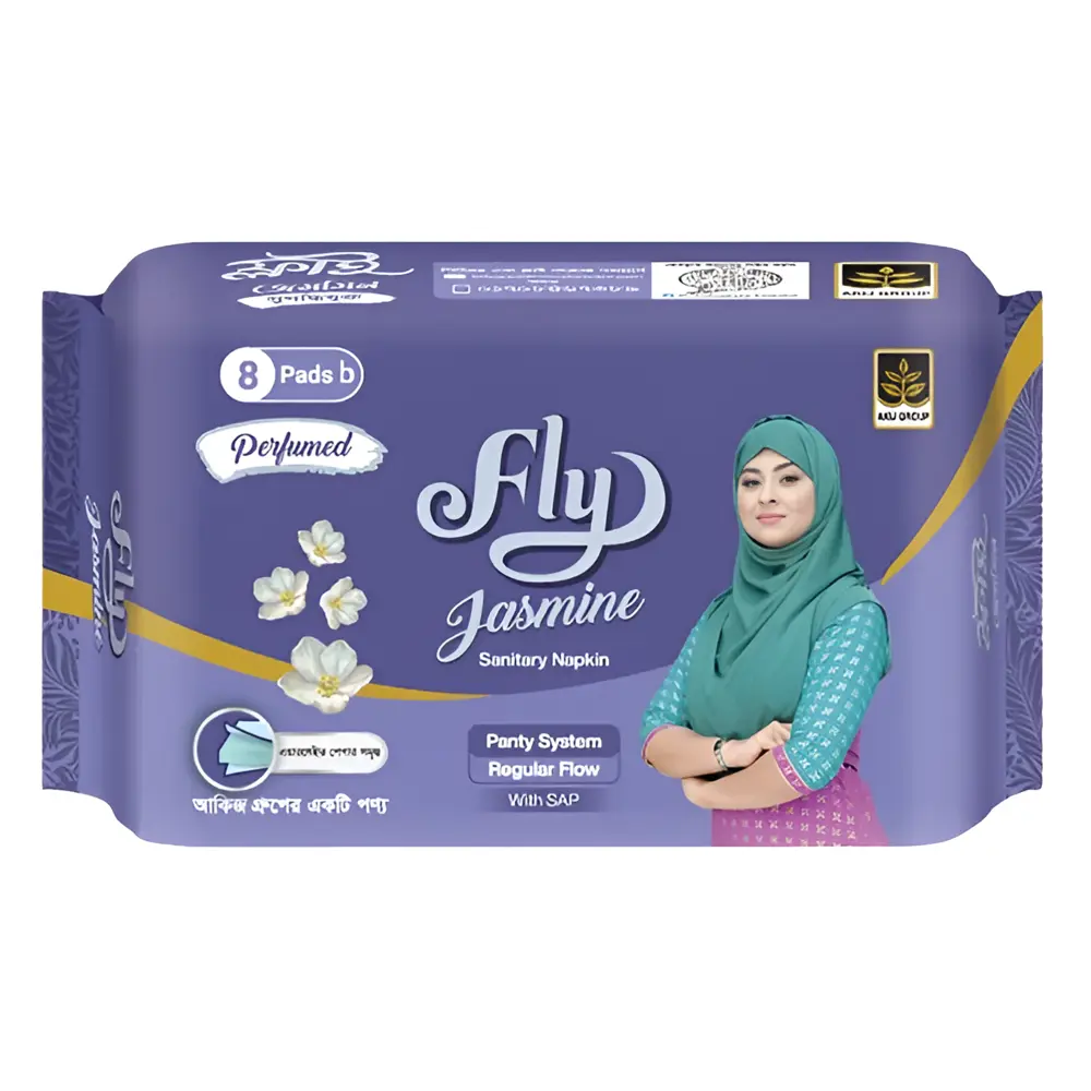 Fly Jasmine Perfumed Panty System Sanitary Pad – Pack Of: 8 pcs – View 1